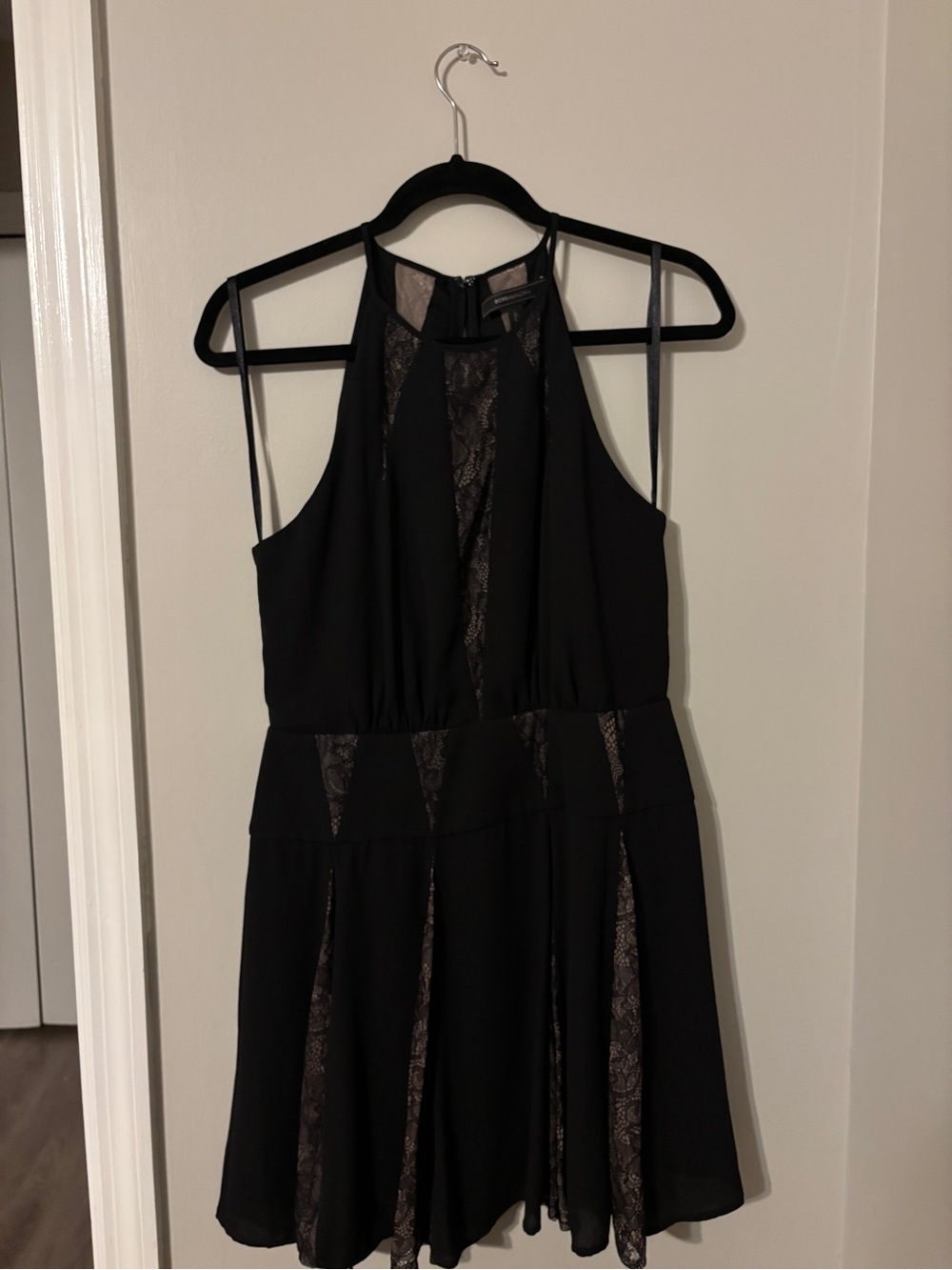 bcbgmaxazria Teena Black Lace Cocktail Mini Dress Size 6